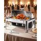 Stainless Steel Roll Top Chafing Dish 9Qt Complete Buffet Set with Stand and Pan